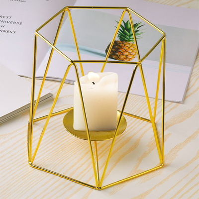 Hot Sale Metal Candle Stand  Sturdy Material Wholesale Candlestick Tabl Lamp Nordic Candle Holder