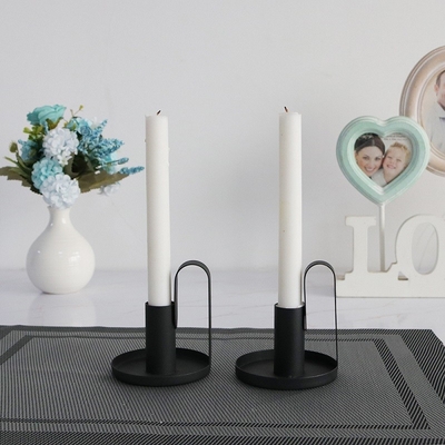 Wholesale Metallic Candle Holder Simple Luxury Candle Light Stand Exquisite Shape Wedding Candlesticks