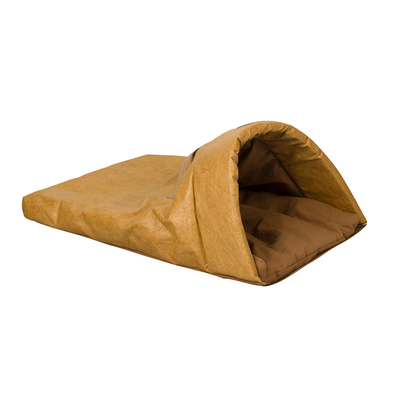 Novelty Paper Cooling Pet Mat Tunnel Cat Bed Yellow Green