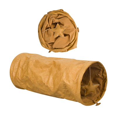 Novelty Paper Cooling Pet Mat Tunnel Cat Bed Yellow Green