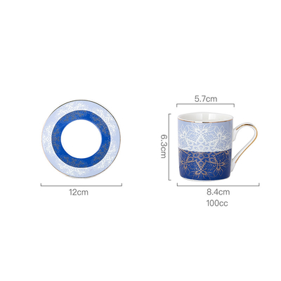 90cc Classic Commercial Turkish Fashion Coffee Cups Coffee Ceramic Cup 90ml