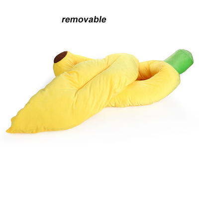 Plush Soft Cute Dog Bed Banana Shape Pet Cushion Mat Pet Sofas