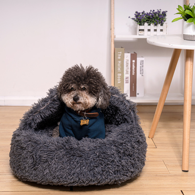 Soft Plush Warm Cat Bed With Cover Pet Cushion House Pet Mat