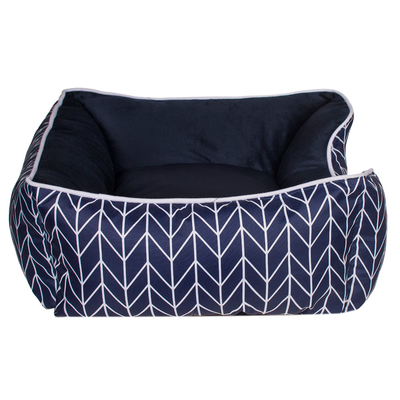Linen Polyester Luxury Cat Dog Pet Bed Pet Bed Cushion Blue
