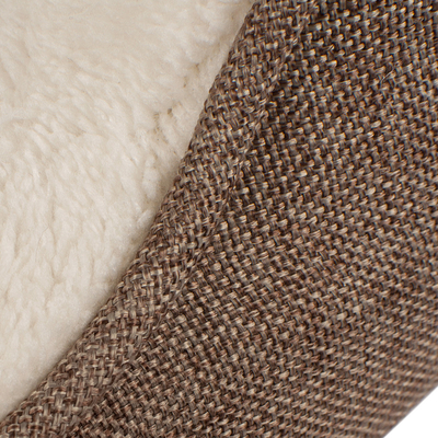 Linen Plush Pet Bed Cushion Luxury Modern Pet Dog Bed Bite Resistance